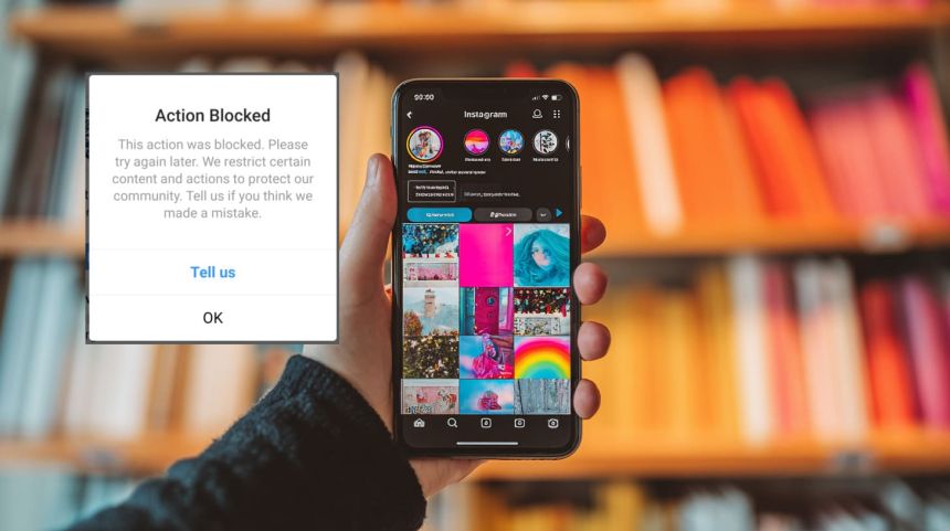 Follow button blocked