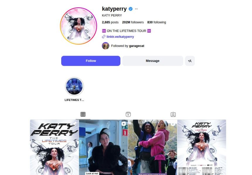 Katy Perry Instagram