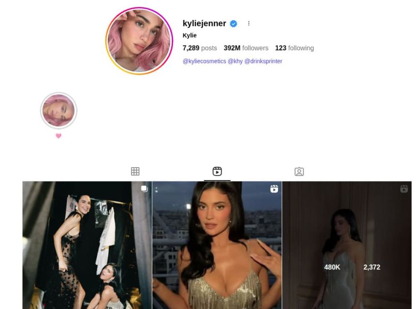 Kylie Jenner Instagram