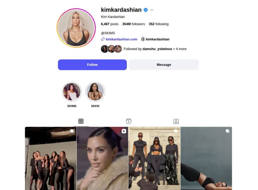 Kim Kardashian Instagram