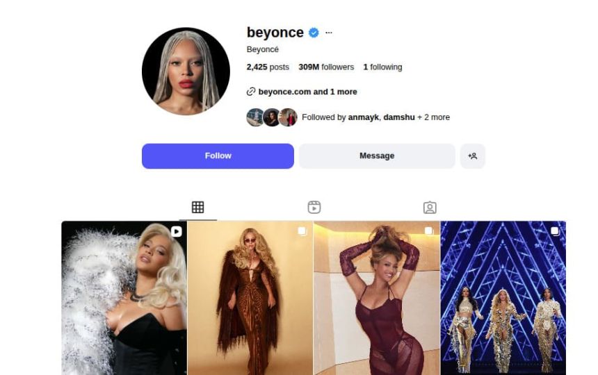 Beyoncé Instagram