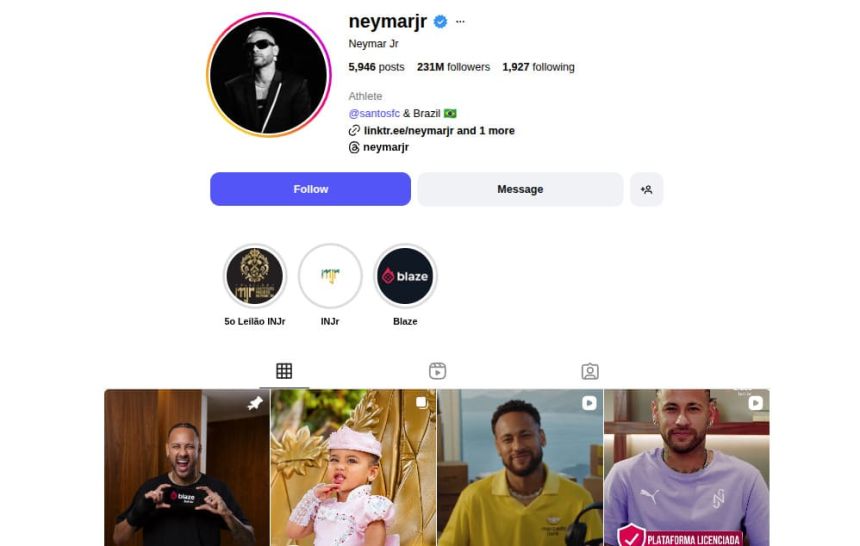 Neymar Instagram