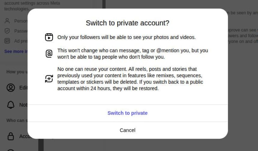 Private Account